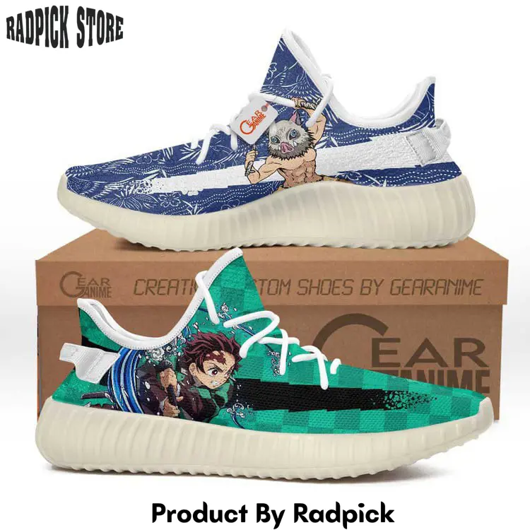 Inosuke and tanjro yeezy shoes anime sneakers  rp848484